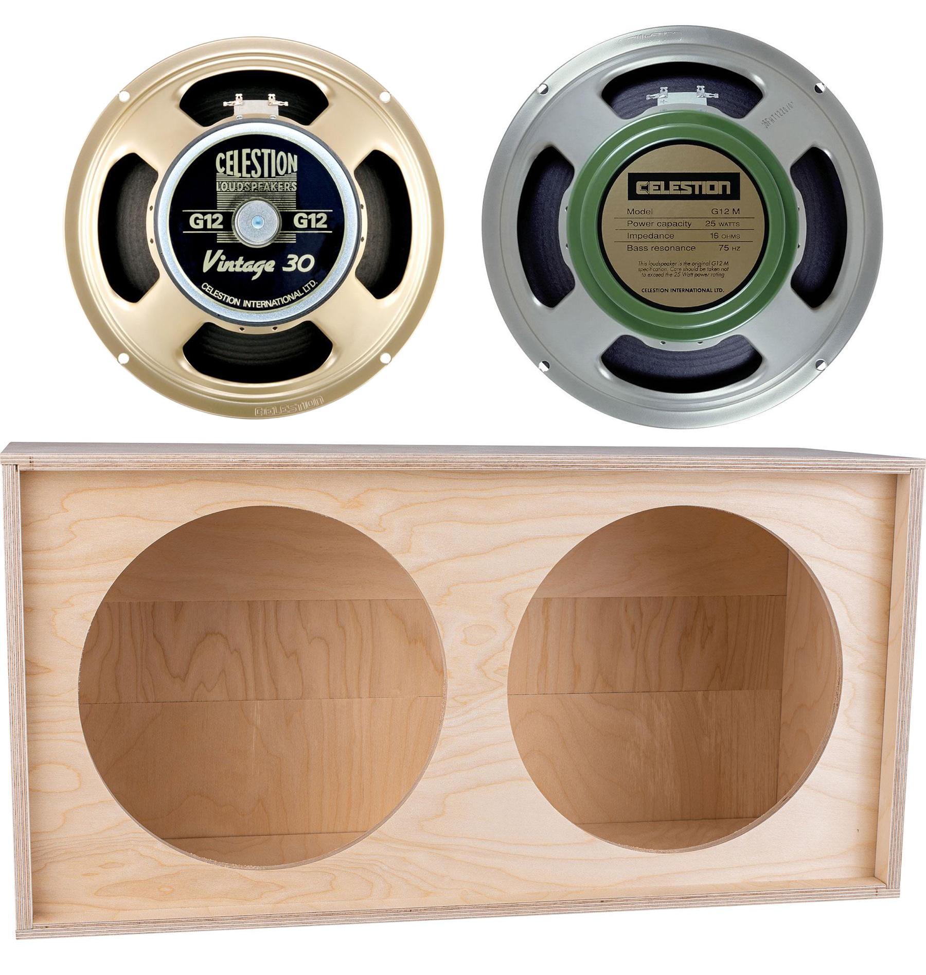 Celestion Vintage 30 and Greenback 2x12 Guitar Cabinet Kit